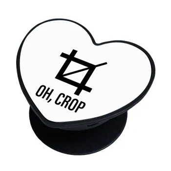 Oh Crop, Phone Holders Stand  καρδιά Μαύρο Βάση Στήριξης Κινητού στο Χέρι