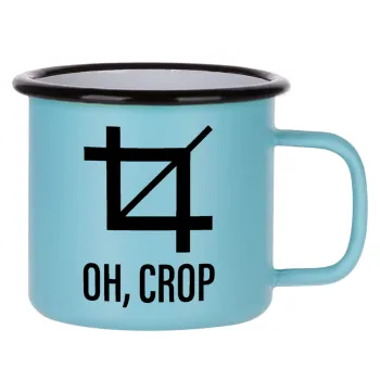 Oh Crop, Κούπα Μεταλλική εμαγιέ ΜΑΤ σιέλ 360ml