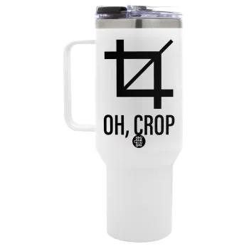 Oh Crop, Mega Tumbler με καπάκι, διπλού τοιχώματος (θερμό) 1,2L