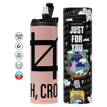 Oh Crop, Tumbler stainless steel PINK 600ml