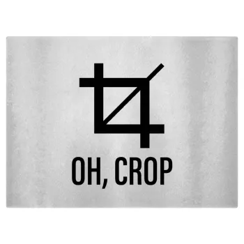 Oh Crop, Επιφάνεια κοπής γυάλινη (38x28cm)