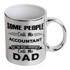 Mug ceramic, silver mirror, 330ml