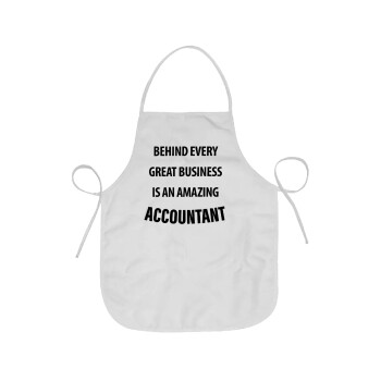 Behind every great business, Chef Apron Short Full Length Adult (63x75cm)
