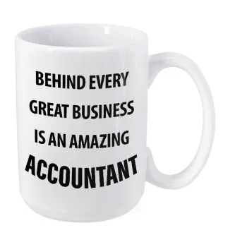 Behind every great business, Κούπα Mega, κεραμική, 450ml