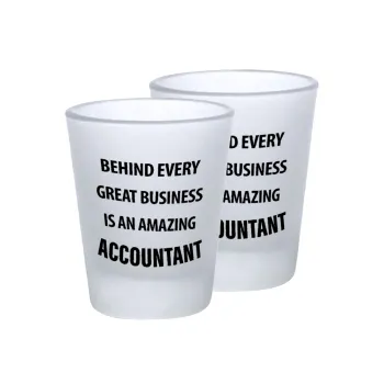 Behind every great business, Σφηνοπότηρα γυάλινα 45ml του πάγου (2 τεμάχια)