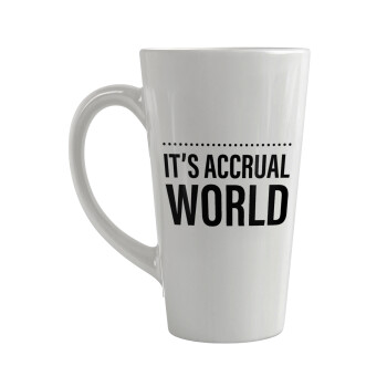 It's an accrual world, Κούπα κωνική Latte Μεγάλη, κεραμική, 450ml