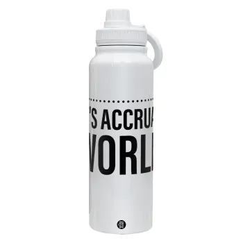 It's an accrual world, Θερμός 1L Ανοξείδωτο με Βάση Κινητού & Διπλά Τοιχώματα