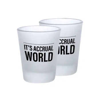 It's an accrual world, Σφηνοπότηρα γυάλινα 45ml του πάγου (2 τεμάχια)