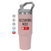 Pink color, 890ml (30oz) stainless Steel Tumbler with Handle