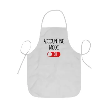 ACCOUNTANT MODE ON, Ποδιά Σεφ ολόσωμη κοντή  Παιδική (44x62cm)