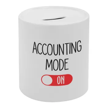 ACCOUNTANT MODE ON, Κουμπαράς πορσελάνης με τάπα
