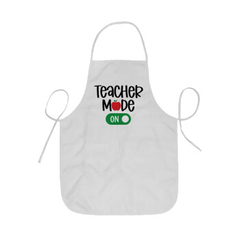 Teacher mode ON, Ποδιά Σεφ ολόσωμη κοντή  Παιδική (44x62cm)