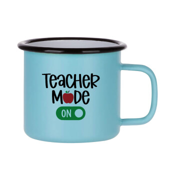 Teacher mode ON, Κούπα Μεταλλική εμαγιέ ΜΑΤ σιέλ 360ml