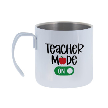 Teacher mode ON, Mug Stainless steel double wall 400ml