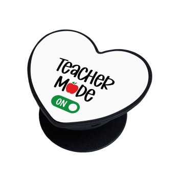 Teacher mode ON, Phone Holders Stand  καρδιά Μαύρο Βάση Στήριξης Κινητού στο Χέρι
