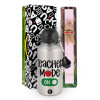 Easter Set, metallic Silver aluminum water bottle (500ml) & scented flat Easter candle (30cm) (PINK)