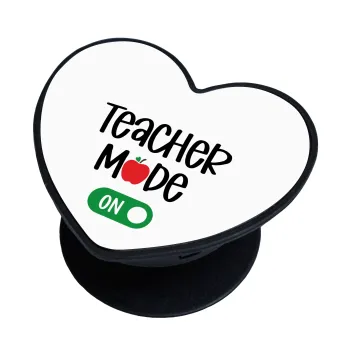 Teacher mode ON, Phone Holders Stand  καρδιά Μαύρο Βάση Στήριξης Κινητού στο Χέρι