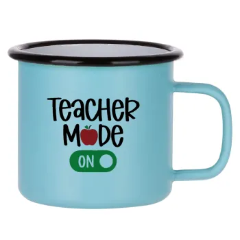 Teacher mode ON, Κούπα Μεταλλική εμαγιέ ΜΑΤ σιέλ 360ml