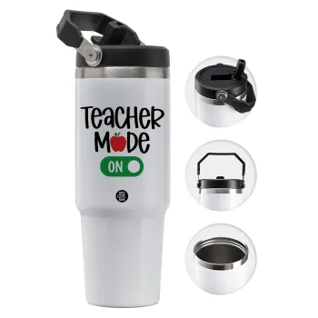 Teacher mode ON, Θερμός Ανοξείδωτο 30oz με χερούλι