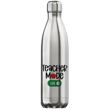 Teacher mode ON, Inox (Stainless steel) hot metal mug, double wall, 750ml