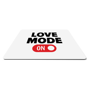LOVE MODE ON, Mousepad ορθογώνιο 27x19cm