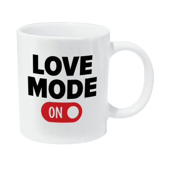 LOVE MODE ON, Κούπα Giga, κεραμική, 590ml