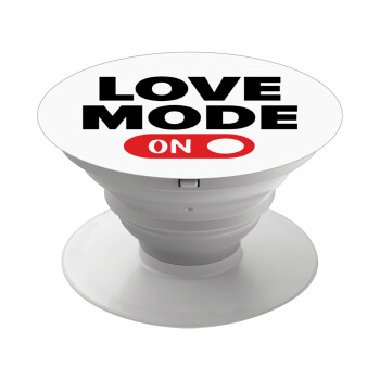 LOVE MODE ON, Phone Holders Stand  Λευκό Βάση Στήριξης Κινητού στο Χέρι