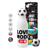 Soccer Metal mug thermos, double wall, 550ml