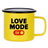 Metallic enamel MATT Yellow cup 360ml