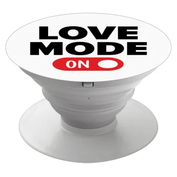 LOVE MODE ON, Phone Holders Stand  Λευκό Βάση Στήριξης Κινητού στο Χέρι
