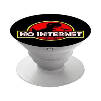 No internet, Pop Socket Λευκό Βάση Στήριξης Κινητού στο Χέρι