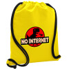 Backpack pouch GYMBAG Yellow, with pocket (40x48cm) & thick cords