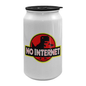 No internet, Κούπα ταξιδιού μεταλλική με καπάκι (tin-can) 500ml