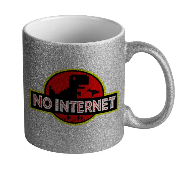 No internet — Glitter Ασημένια
