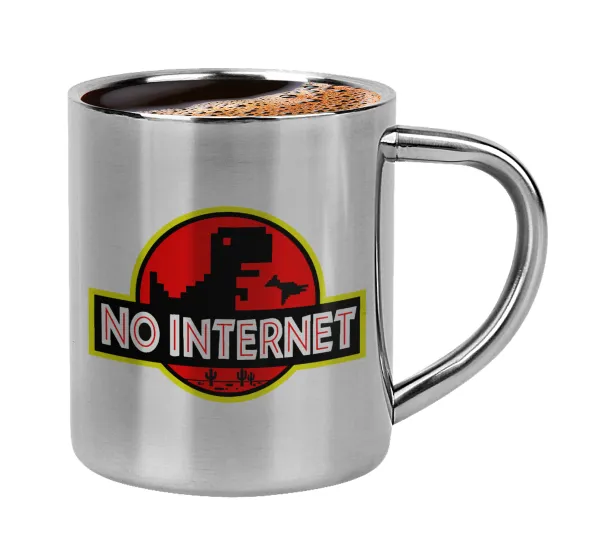 No internet — Κουπάκι μεταλλικό διπλού τοιχώματος για espresso (220ml)
