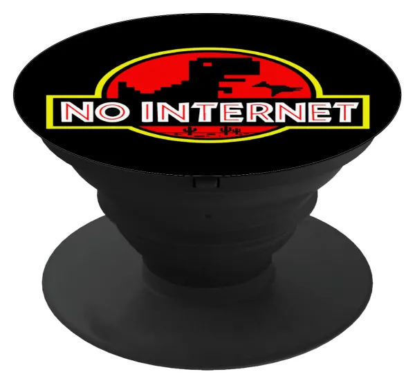 No internet — Phone Holders Stand  Black Hand-held Mobile Phone Holder