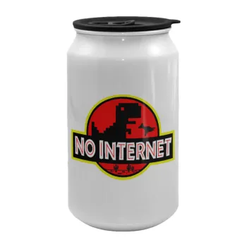No internet, Κούπα ταξιδιού μεταλλική με καπάκι (tin-can) 500ml