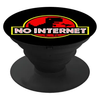 No internet, Phone Holders Stand  Μαύρο Βάση Στήριξης Κινητού στο Χέρι