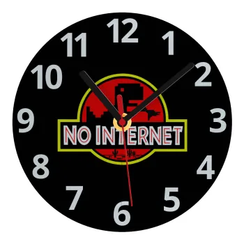 No internet, Ρολόι τοίχου γυάλινο (20cm)