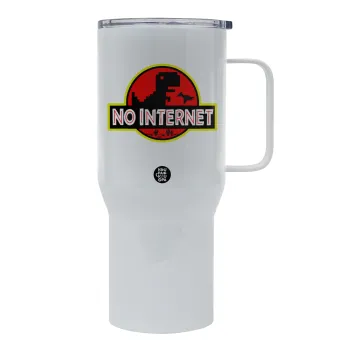 No internet, Tumbler με καπάκι, διπλού τοιχώματος (θερμό) 750L