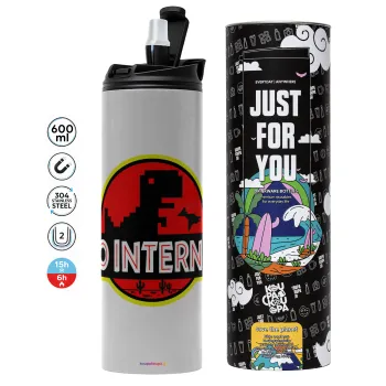 No internet, Tumbler stainless steel GREY 600ml
