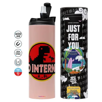 No internet, Tumbler stainless steel PINK 600ml