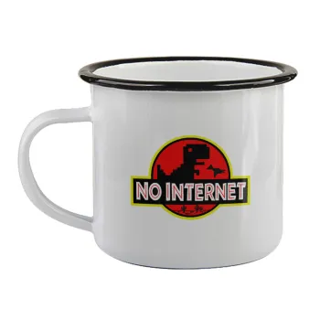 No internet, Κούπα εμαγιέ με μαύρο χείλος 360ml