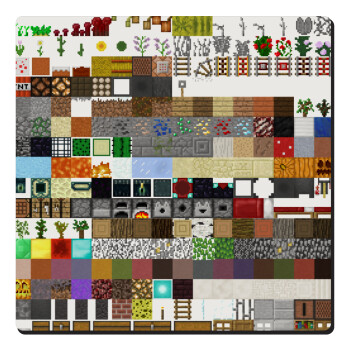 Minecraft blocks, Τετράγωνο μαγνητάκι ξύλινο 6x6cm