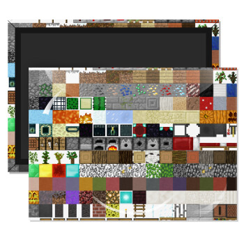 Minecraft blocks, Ορθογώνιο μαγνητάκι ψυγείου διάστασης 9x6cm