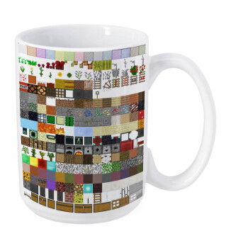 Minecraft blocks, Κούπα Mega, κεραμική, 450ml