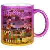 Κούπα Χρυσή/Ροζ Glitter, κεραμική, 330ml