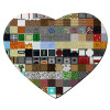Mousepad heart 23x20cm