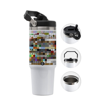 Minecraft blocks, 30oz stainless Steel Tumbler with Handle