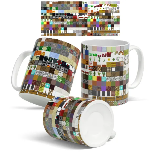Minecraft blocks — Ceramic coffee mug, 330ml